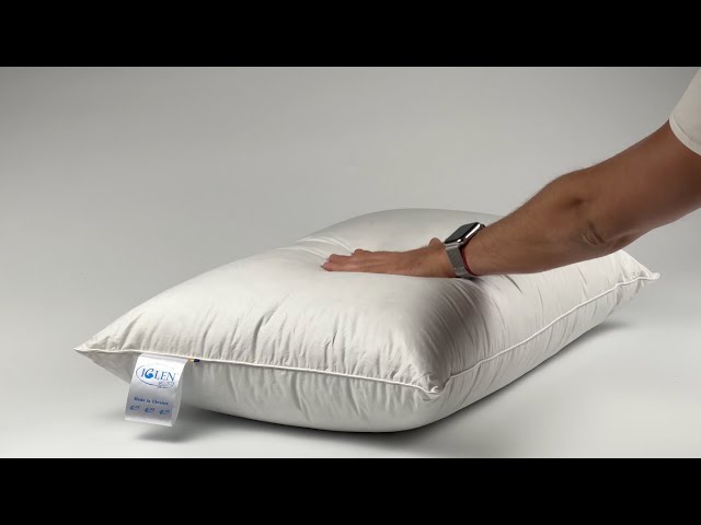 Подушка пухова з сірим пухом, 100% пуху