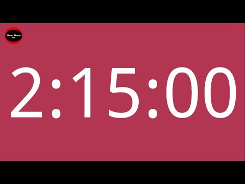 2 Hour 15 Minutes Timer | 135 Minutes Countdown Timer