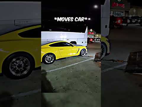 BUS DRIVER SWIPES PARKED SHELBY GT350 #shorts