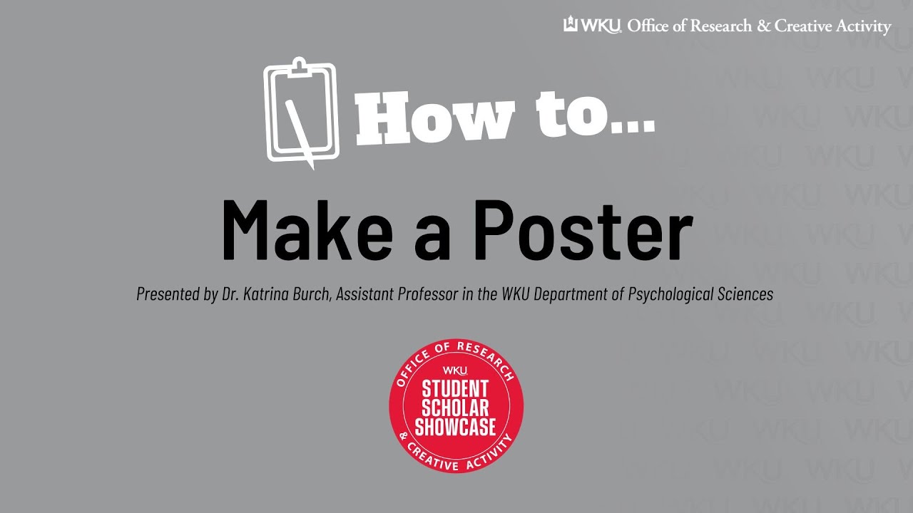 How to Make a Poster Video Preview