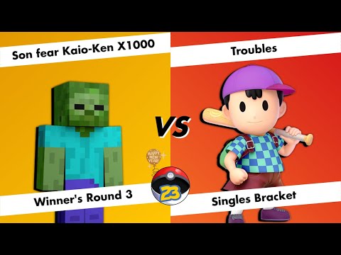 Central Colosseum 23 - Winner's Round 3 - Son fear Kaio Ken X1000 (Zombie) vs Troubles (Ness)