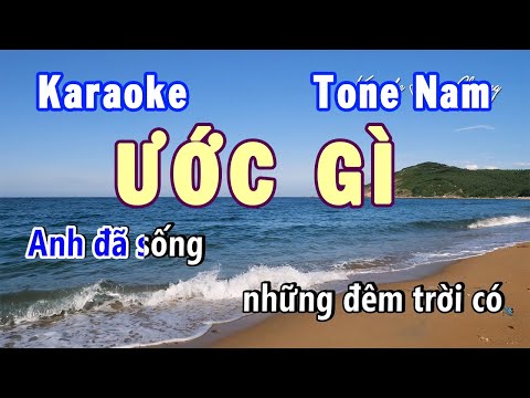 Ước Gì Karaoke Tone Nam Đô Trưởng | Karaoke Hiền Phương
