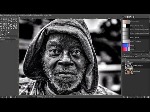 Ausdrucksstarke Schwarz-Weiß-Umwandlung mit Gimp!