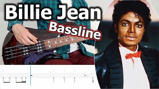 Michael Jackson - Billie Jean Bassline | Bass Tutorial + Tabs