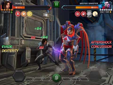 Quake vs 6.2.2 Mister Sinister | Marvel: Contest of Champions