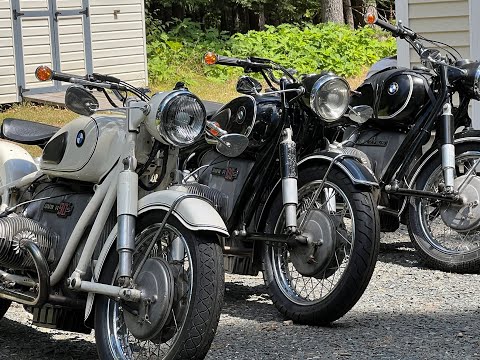 Thumbnail for Classic Air-cooled Flat twin BMW motorcycle collection walk around. by classic a, Motorcycle, BMW