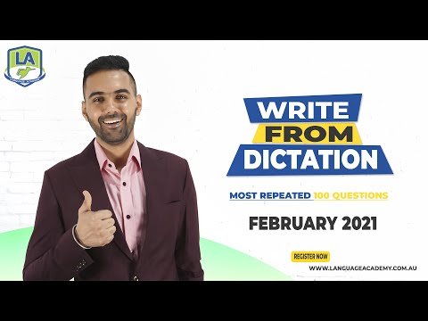 PTE Listening | Write From Dictation February 2021 | Most Repeated 100 Questions Language Academy