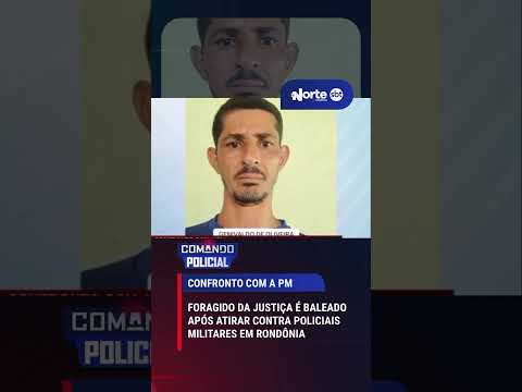 foragido da Justiça acabou baleado após abrir fogo contra a Polícia Militar durante uma fuga