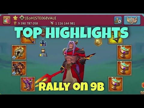 Lords Mobile - Rally on 9b. Double rally party. And more interesting content