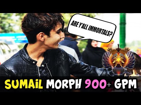 SumaiL Morphling made Immortals looks like  Archons - 900+ GPM 16mins GG! DOTA 2