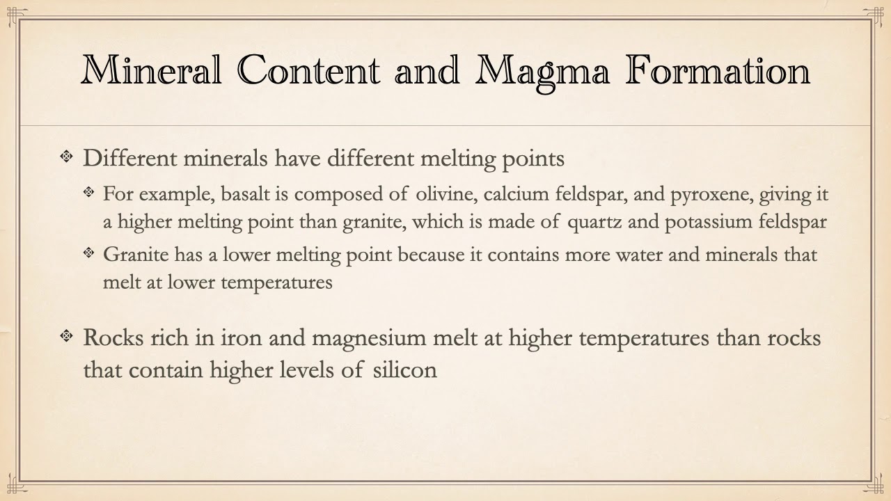 Earth Science Chapter 5 Igneous Rocks