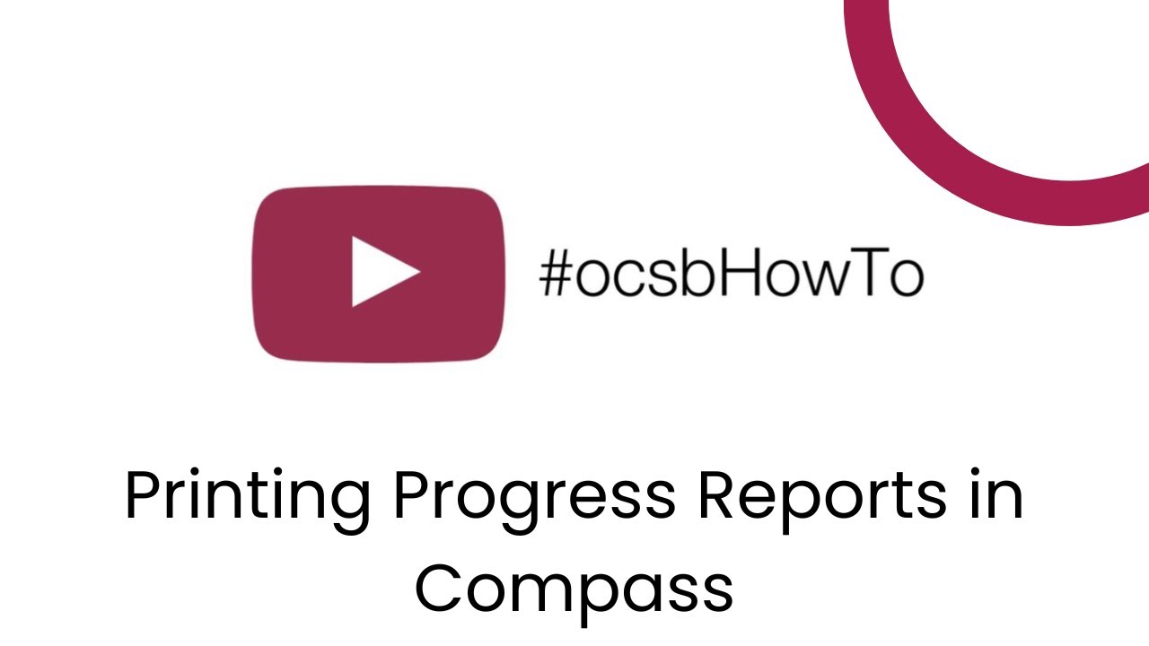 Printing Progress Reports in Compass (Nov 2024)