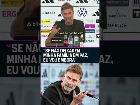 O KLOPP JÁ CHEGOU MANDANDO A REAL! 👀🇩🇪 #shorts