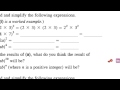Ch 2.2.2 Laws of Positive Integral Indices (Part 2 ...