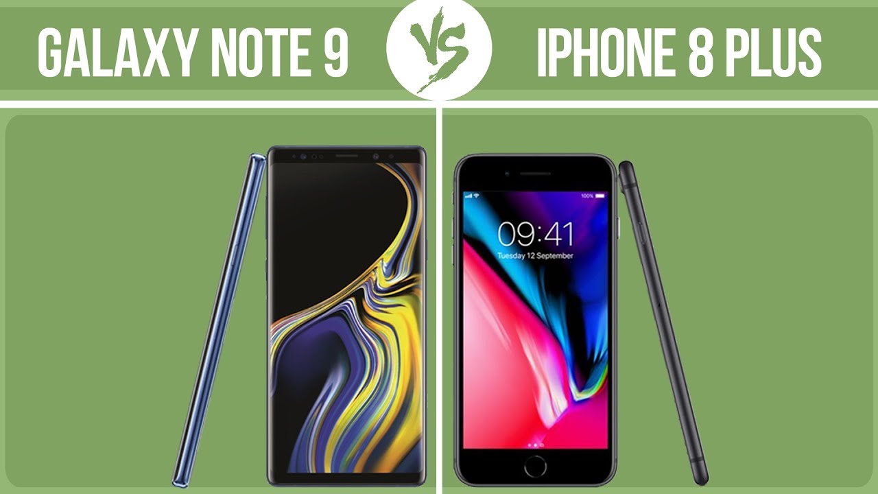 Samsung Galaxy Note 9 vs Apple iPhone 8 Plus ✔️