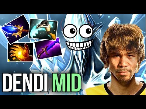 Dendi Solo Mid Carry AA like SumaiL? New Midas + Shadowblade Build - DOTA 2