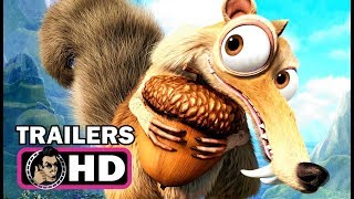 ICE AGE 1-5 All Scrat Movie Clips & Trailers (