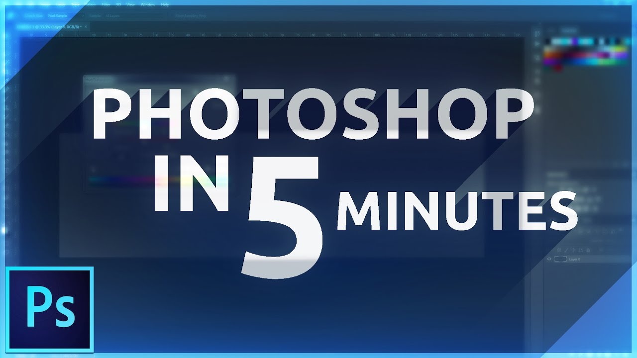 Learn Photoshop in 5 MINUTES! Beginner Tutorial - YouTube