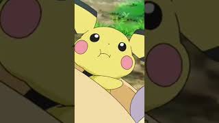 small Pikachu is eating food first time.