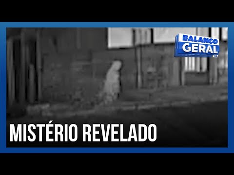 Mystery in P. Olegário: security camera records alleged figure passing through gate and walls.
