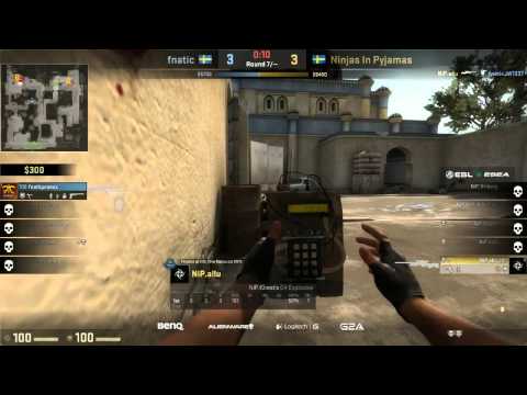 Allu clutch 1v3 vs Fnatic (ESL ESEA)