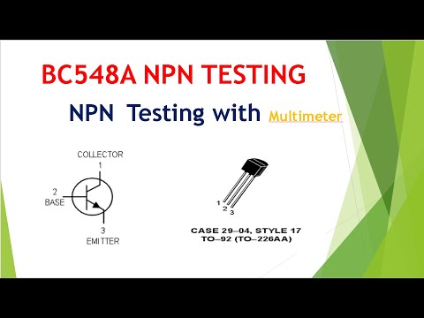 3 NPN Transistor Parameters testing in english | how to test transistor working or damage |