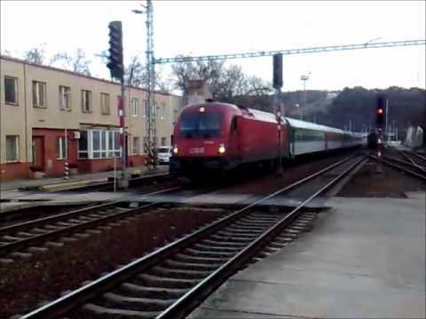 Prujezd EC stanicí Blansko