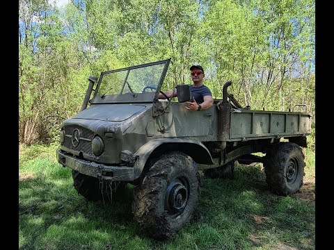 UNIMOG 404 '63 3.0D ride before restoration