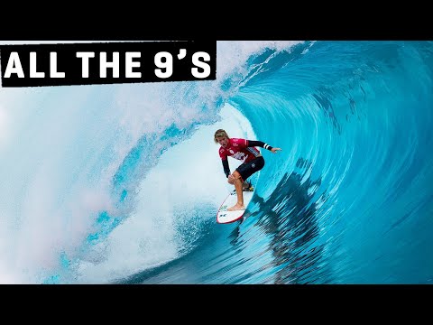 ALL THE 9'S AND UP - 2014 Billabong Pro Tahiti ft John John Florence, Kelly Slater, Gabriel Medina