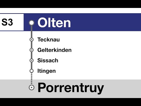 SBB CFF Ansagen/annonces » S3 Olten — Laufen — Porrentruy (2023) | SLBahnen