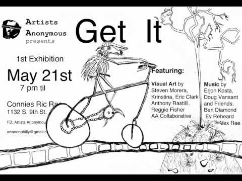 Get It Flyer, Artists Anonymous Collective at Connies Ric Rac
