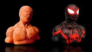 SPIDERMAN Miles Morales PS5 Sculpture in Clay