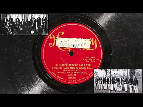 The California Ramblers - I'd Rather Be Blue Over You (Than Be Happy With Somebody Else) ~1929