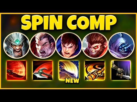 AOE SPIN TEAM COMP 2019 (ENTIRE TEAM AOE NUKES) THE MOST OP TEAM EVER - League of Legends
