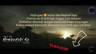 Download lagu Lirik lagu Membodohi ku - Reza re mp3