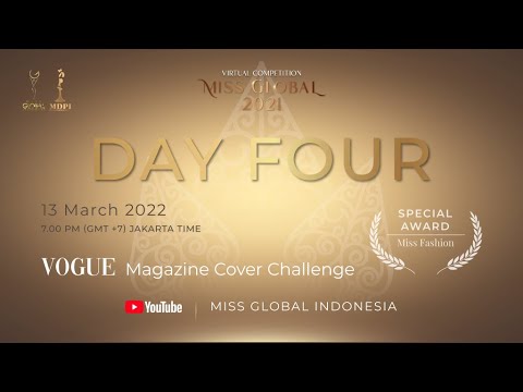 Miss Global 2021 Special Award Virtual Competition part 4: Vogue Magazine Cover Challenge.