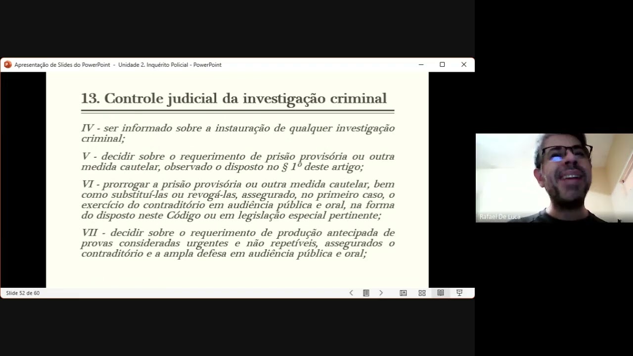 Aula - Direito Processual Penal I - 04/10/2024