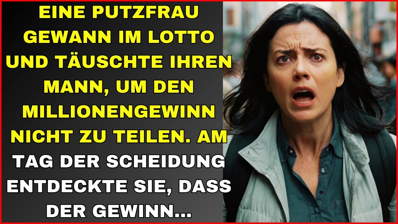 Putzfrau GEWINNT IM LOTTO und TÄUSCHT EHEMANN, um den GEWINN NICHT ZU TEILEN. An dem Tag ENTDECKT SI