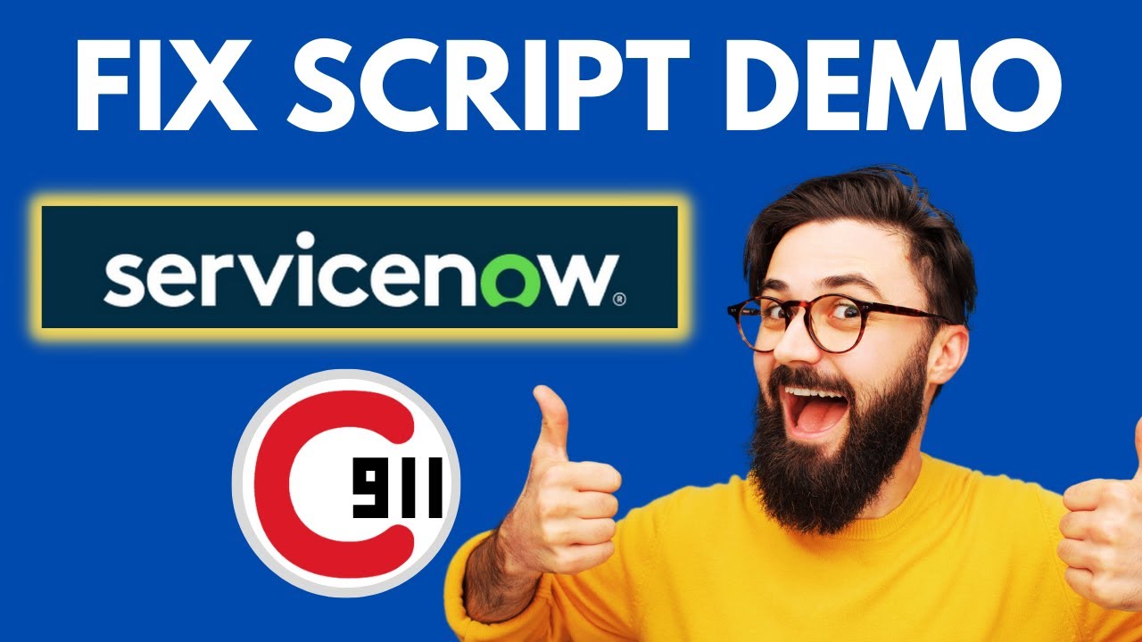 ServiceNow Fix Scripts Demonstration @ServiceNowHelpdeskHindi