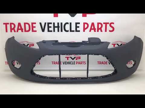 Fits Ford Fiesta 2008-2012 Front Bumper With Fog Holes No Pdc Or Washer Holes Primed video