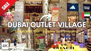 Dubai Outlet Village SALE! Exciting Deals Up to 75% Off Shopping Spree in 2024 | 4K Walking Tour 🇦🇪