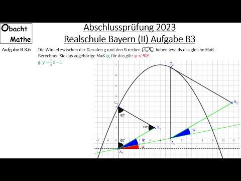 Abschlussprüfung Mathe 2023 | Realschule Bayern (Gruppe 2/3) | Aufgabe B3 vorgerechnet | ObachtMathe