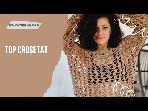 Crochet Video Tutorial. Create a stylish crochet blouse!