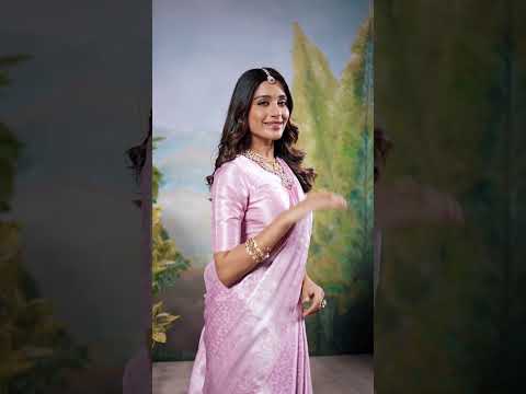 Baby Pink Timeless Kanjivaram Saree with Exquisite Zari Weaving