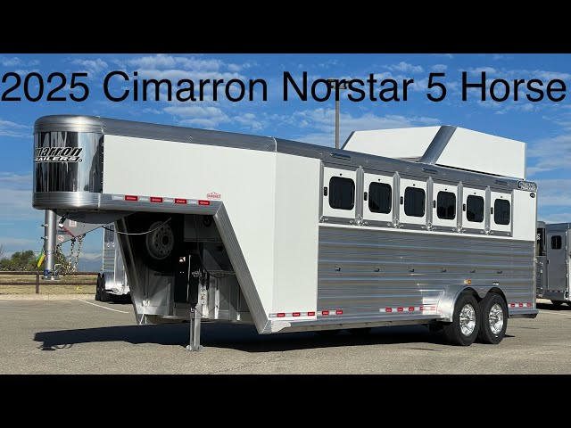 Preview image of 2025 Cimarron Norstar 5 Horse Gooseneck V Nose With Air Ride youtube video