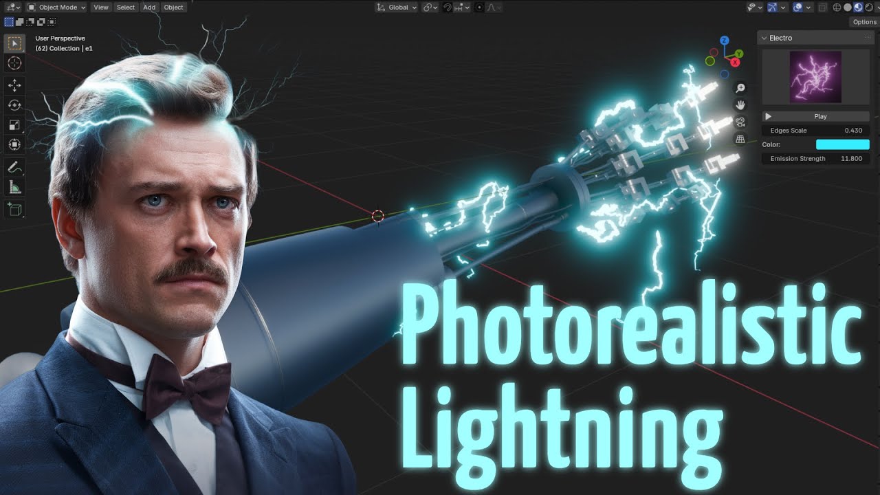 Creating Stunning Lightning Effects in Blender with Electro Addon