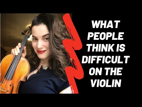 What people think is difficult on the violin Vs what actually is ???? #shorts