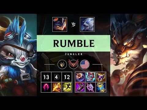 Rumble Jungle vs Volibear - NA Grandmaster Patch 25.15