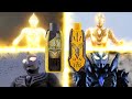 Ultraman Tiga And Ultraman Trigger Dark Glitter Forms Comparison