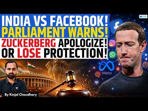 India Takes On Facebook! Parliament Warns Mark Zuckerberg - Apologize Or Lose SAFE HARBOUR | Kinjal